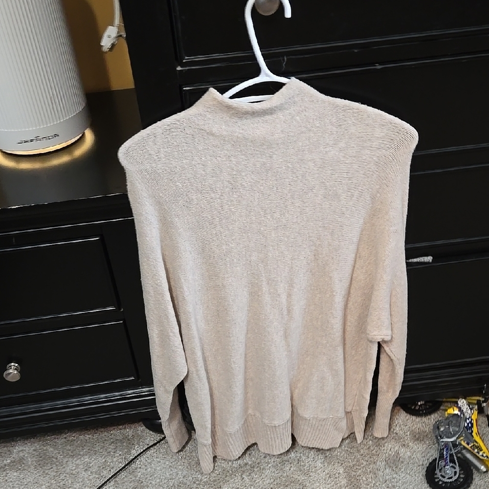 Beige Knit Sweater Womens